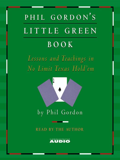 Title details for Phil Gordon's Little Green Book by Phil Gordon - Wait list